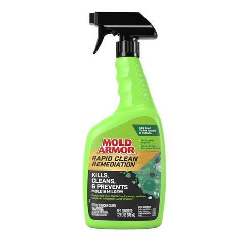 Mold Armor 32 Oz Rapid Clean Remediation Trigger Spray Bottle Fg590 The Home Depot