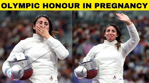 Paris Olympics 2024 Egyptian Fencer Competes While Being 7 Months