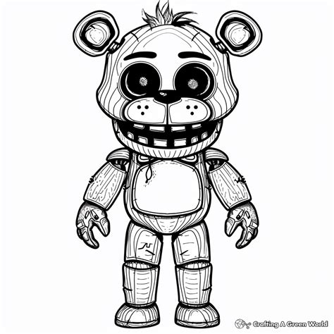 Freddy Fazbear Coloring Pages - Free & Printable!