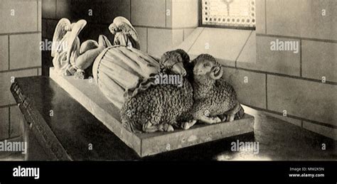 Tomb Of Agnes Sorel Loches 1910 Stock Photo Alamy