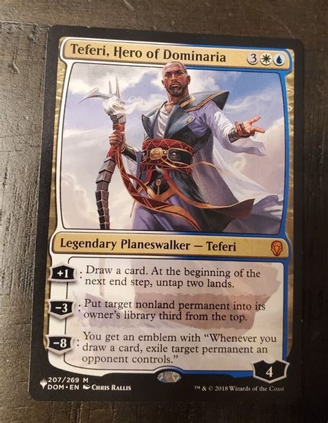 Mtg Teferi Hero Of Dominaria Dominaria 207269 Regular Mythic Ebay