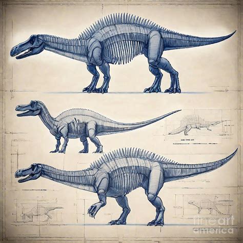 A realistic sketch of Spinosaurus Drawing by Clint McLaughlin - Fine ...