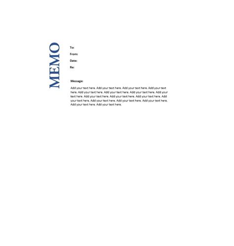 Ms Word Memo Template