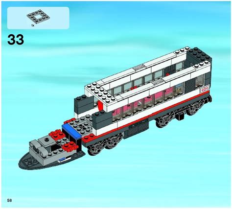 60051 High-Speed Passenger Train - LEGO instructions and catalogs library