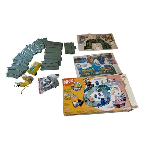 Mattel Toys Hot Wheels Spongebob Squarepants Bikini Bottom Boat Race Set Mattel No Cars