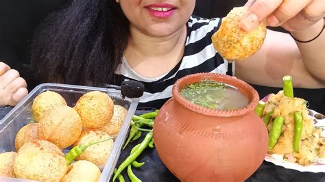 Spicy Panipuri Challenge Matka Pani Puri Challenge Asmr Mukbang