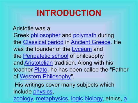 Aristotle And The Arabic Tradition 1