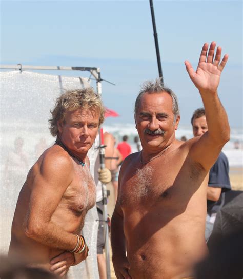 Photo Franck Dubosc et Antoine Duléry Tournage du film Camping 3