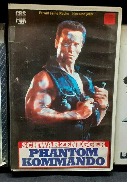 PHANTOM KOMMANDO VHS CBS Fox Hardbox Arnold Terminator