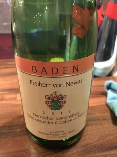 Freiherr von Neveu Durbacher Josephsberg Spätburgunder Cabernet Mitos