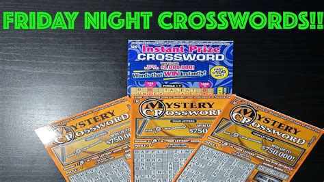 Friday Night Crosswords Session Ca Scratchers Youtube