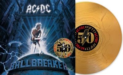 Ac Dc Ballbreaker Gold Vinyl 50th Anniversary Bull Moose