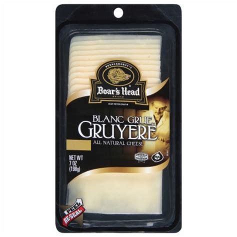 Boar S Head Blanc Grue Gruyere Pre Sliced Cheese 7 Oz Kroger