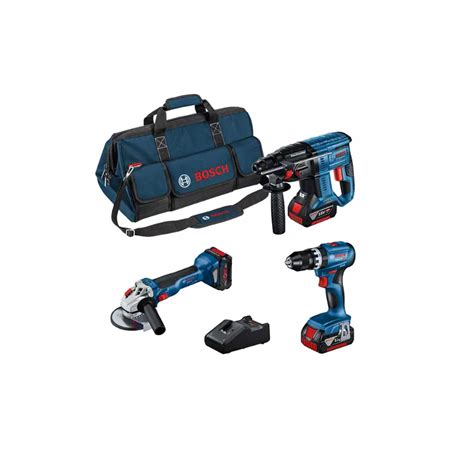 Kit Bosch 0615990N29 3 Utensili 18V Motore Brushless Professionale