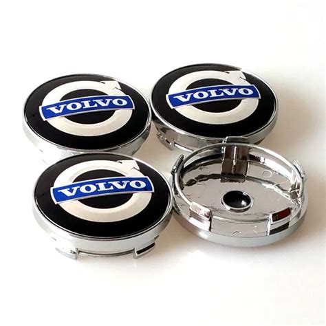 Blue 60mm Alloy Volvo Wheel Center Caps Center Cap Covers Car Emblem