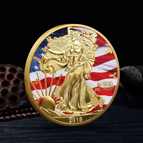 Monedas De Desaf O De La Estatua De La Libertad De Los Estados Unidos