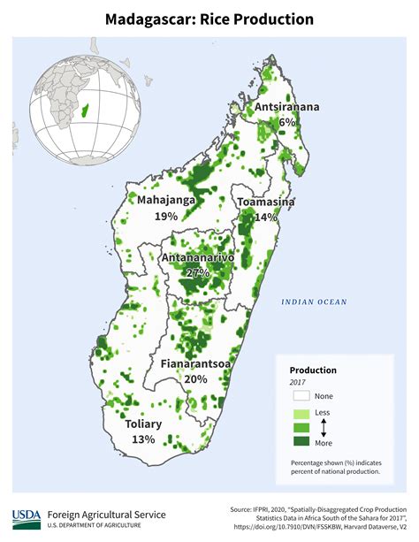 Madagascar Rice Cultivation Map