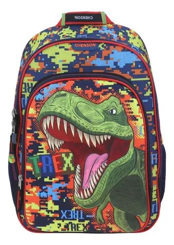 Mochila Escolar Chenson Original Termoformada Dinosaurio Ni Os Primaria