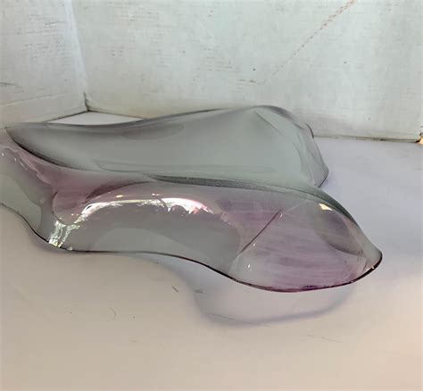 Rare Signed Laurel Fyfe Slump Glass Abstract Table Sculpture For Sale At 1stdibs