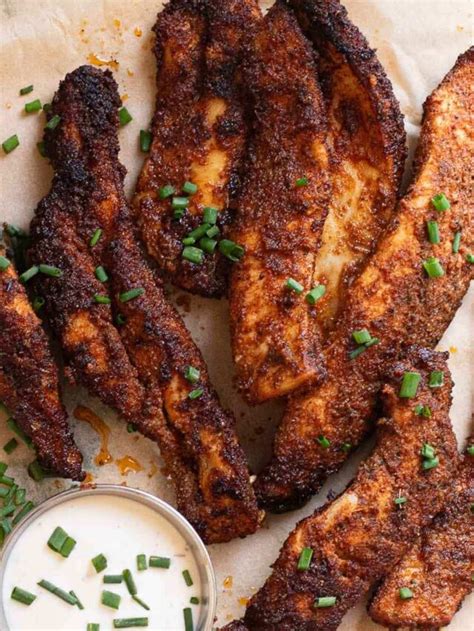 Blackened Chicken Tenders Recipe Popeyes Copycat Simmer And Sage