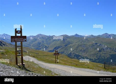 Top Of The Tougnete Mountain Three Valleys France Between Ski Resorts