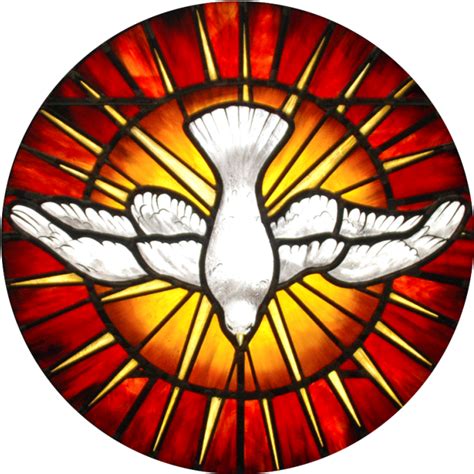 Charismatic Prayer Group Holy Spirit Stained Glass Pentecost Dove