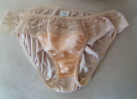 French Vintage 1970 S Nylon And Lace Skimpy Panties Etsy