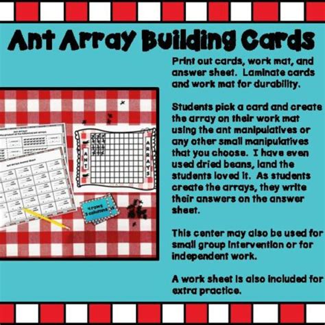 Array Games, Centers, and Worksheets - Classful