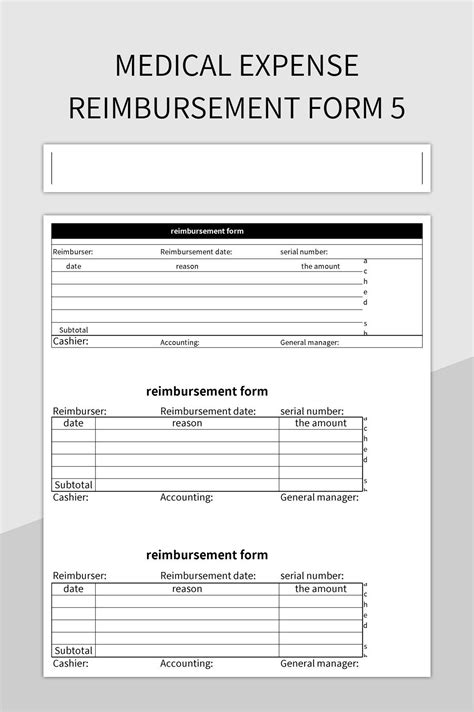 Free Medical Expense Reimbursement Form Templates For Google Sheets And