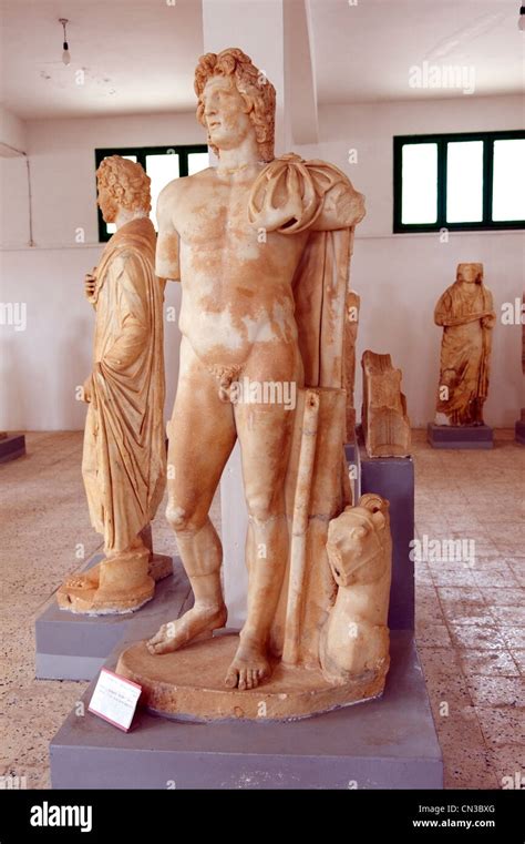 Cirene Libia Ver En El Museo De Escultura De Un Ejemplo Romana Estatua De Mármol De Alejandro