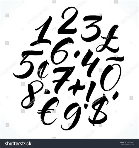 Script Numbers Images Stock Photos Vectors Shutterstock