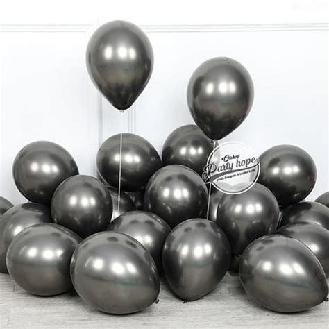 Jual Balon Chrome Hitam Balon Metalik Chrome Black Ballon Latex