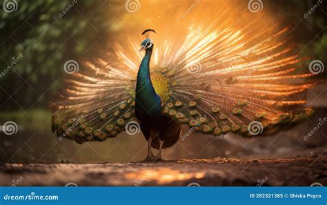 Dance of the Peacock Illustration Stock Illustration - Illustration of ...