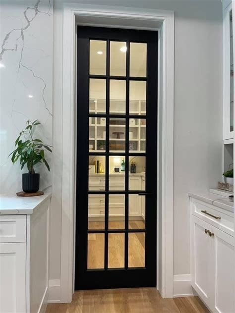 Iwd Contemporary Steel Frame French Double Door Interior 4 Lite Panel