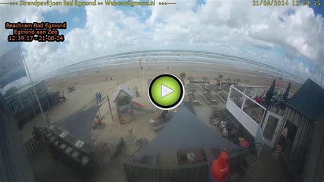 Egmond Aan Zee South West Beachcam Bad Egmond Webcam