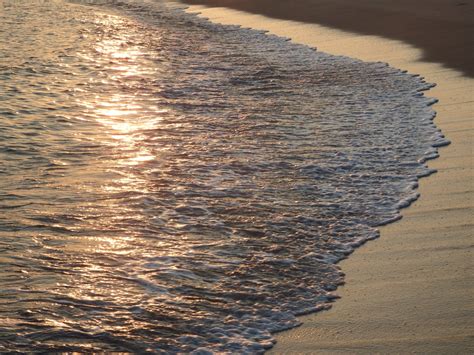 Ocean Waves At Sunset Free Stock Photo - Public Domain Pictures