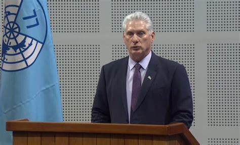 Discurso Del Presidente De La República De Cuba Miguel Díaz Canel