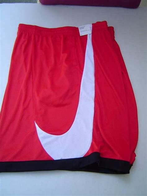 New Mens Nike Red Dri Fit Loose Fit Knee Length Shorts Size Xxl Ebay