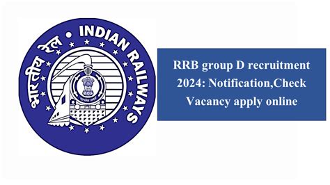 Rrb Group D Recruitment 2024 Notification Check Vacancy Apply Online