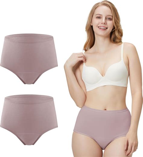 Battewa Washable Incontinence Underwear For Women Leak Proof High Waisted Cotton