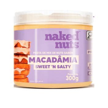 Pasta de Amendoim Sabor Macadâmia Naked Nuts 300g Pasta de Amendoim