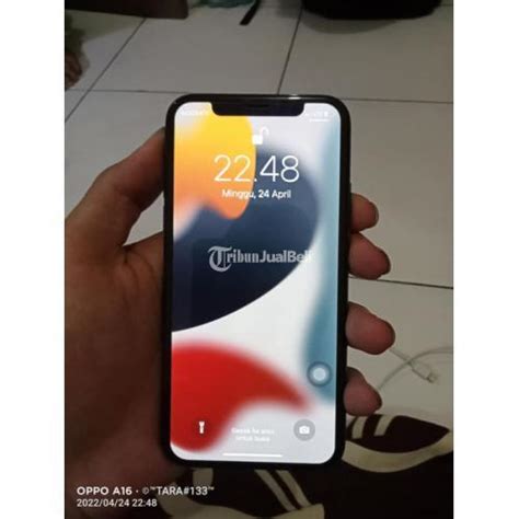 HP IPhone X 64GB Second Fullset No Minus Siap Pakai Warna Hitam Di