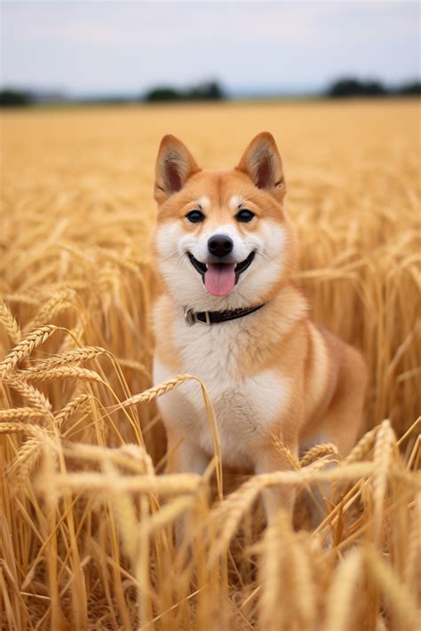 Elegant Shiba In Serene Fields Shiba Inu Puppy Shiba Inu Dog Shiba Inu