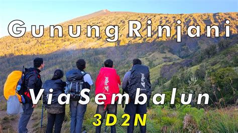 Start Pendakian Gunung Rinjani Via Sembalun D N Gn Rinjani Part