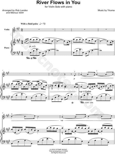 Rob Landes And Marcus Veltri River Flows In You Sheet Music In A Major Download And Print Sku