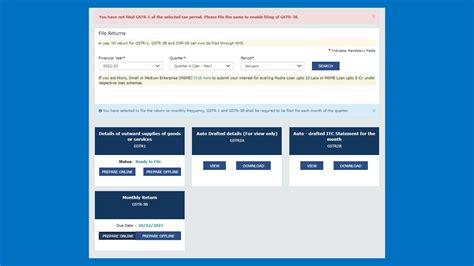 Gst Portal Changes Related To Gstr Gstr B And Gstr B