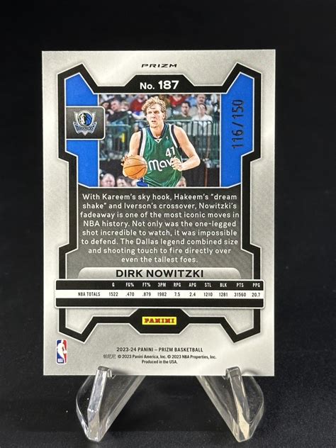 2023 24 Panini Prizm Dirk Nowitzki 德克诺维茨基 独行侠 司机 Pz 150编 蓝泡泡折 卡品如图七仔代卖 卡淘