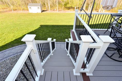 Custom Fire Feature And Two Story Deck Contemporary Deck New York By Orange County Deck Co