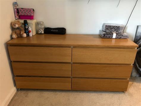 Ikea malm bedroom drawers in oak | in Darlington, County Durham | Gumtree