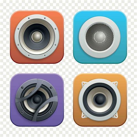 Isometric Sound Audio Music Speakers Icon Set 26322257 Vector Art At